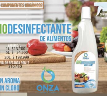 BIODESINFECTANTE DE ALIMENTOS ONZA
