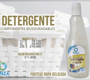 DETERGENTE COCO ROPA DELICADA ONZA