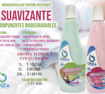 SUAVIZANTE BIODEGRADABLE ONZA