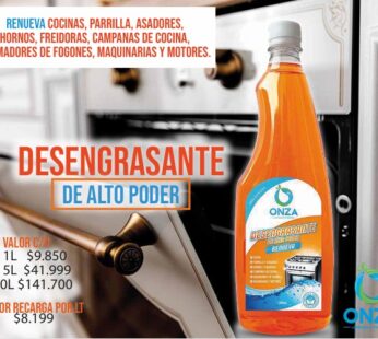 DESENGRASANTE BIODEGRADABLE ONZA